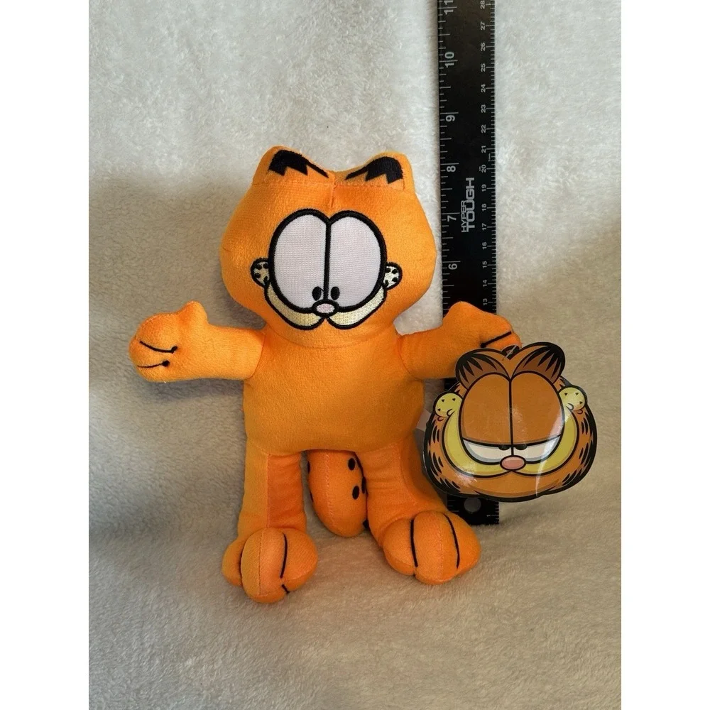 Toy Factory Garfield Orange Neon Plush Stuffed Animal Toy 9